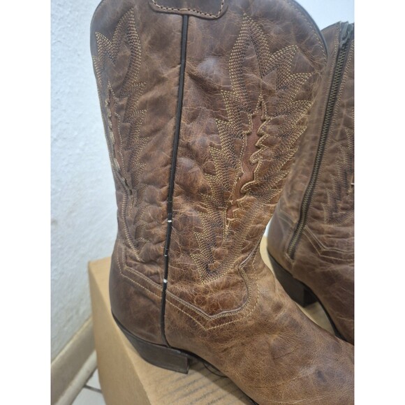 Western Daily Press - 2021-06-25 Dan Post Cowgirl boots Side Zipper Woman\'s Size 10.5M Brown DP 3631 main image 1